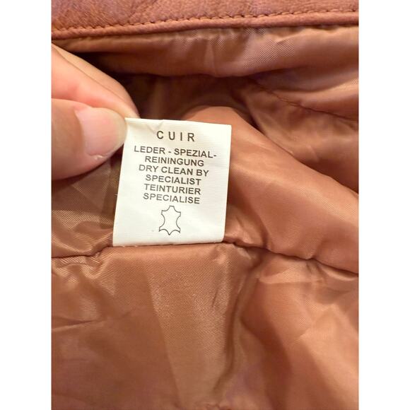 FZ Merchandise Men's Brown Leather Motorcycle Jacket Quilted Shoulders - Picture 4 of 16